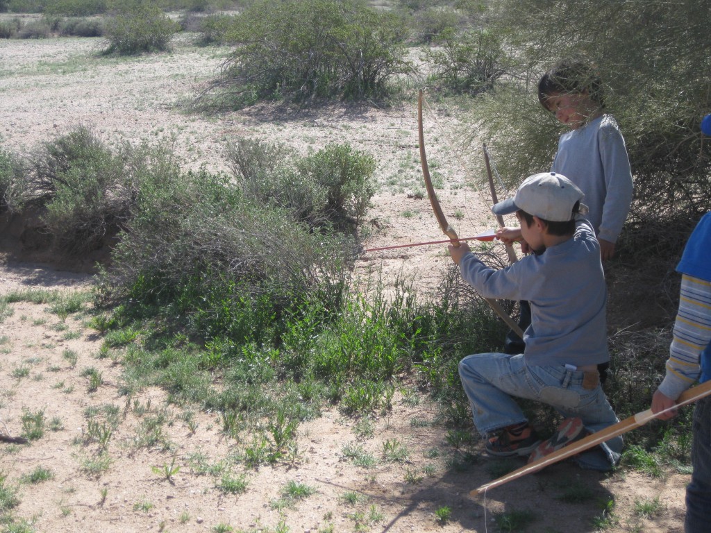 Christian's favorite activity was not any planned class or organized kid's club event - it was simply practicing using his new bow and arrow set that had been given to him on the first day of winter count.