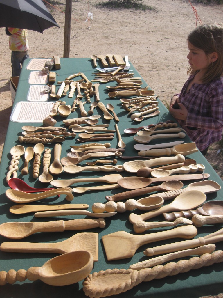 The wooden spoon class was one of the most popular because it was free and was offered twice a day. I might have done this class if I hadn't been gifted a lovely carved wooden spoon last Christmas.