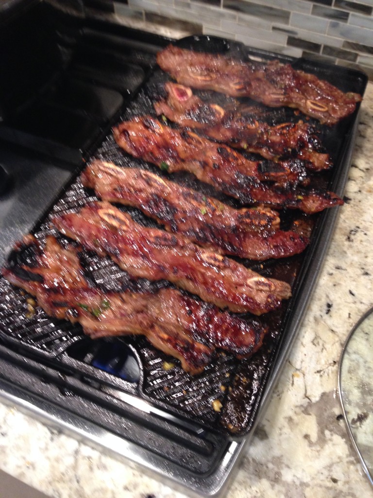 Food was an important part our visit; we made Korean BBQ twice with specially cut ribs from Whole Foods